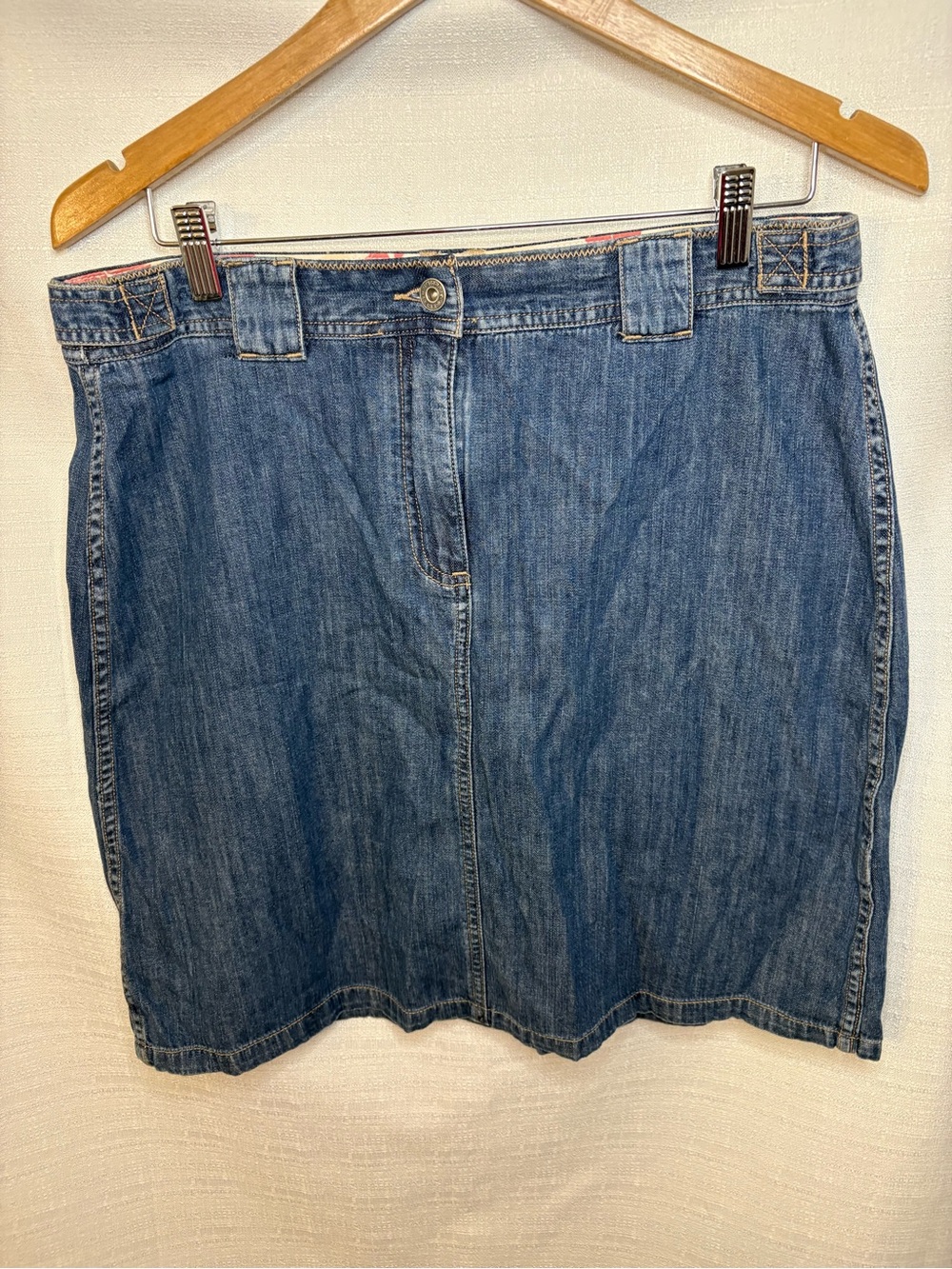 NWT Christopher & Banks Medium Blue 20” Denim Skirt